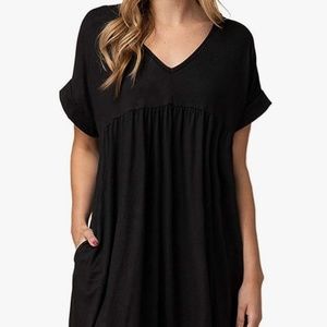 Black Short Sleeve Dress